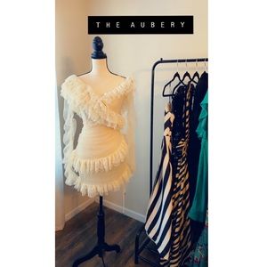 Ivory Laced Mini Dress